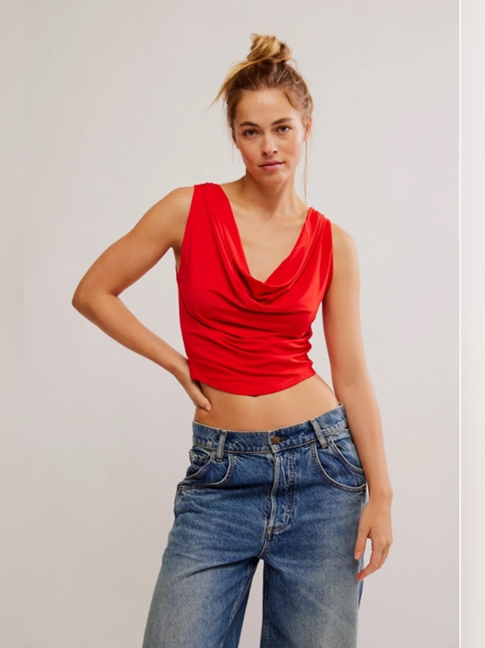 Free People City Nights Tuck In Top
